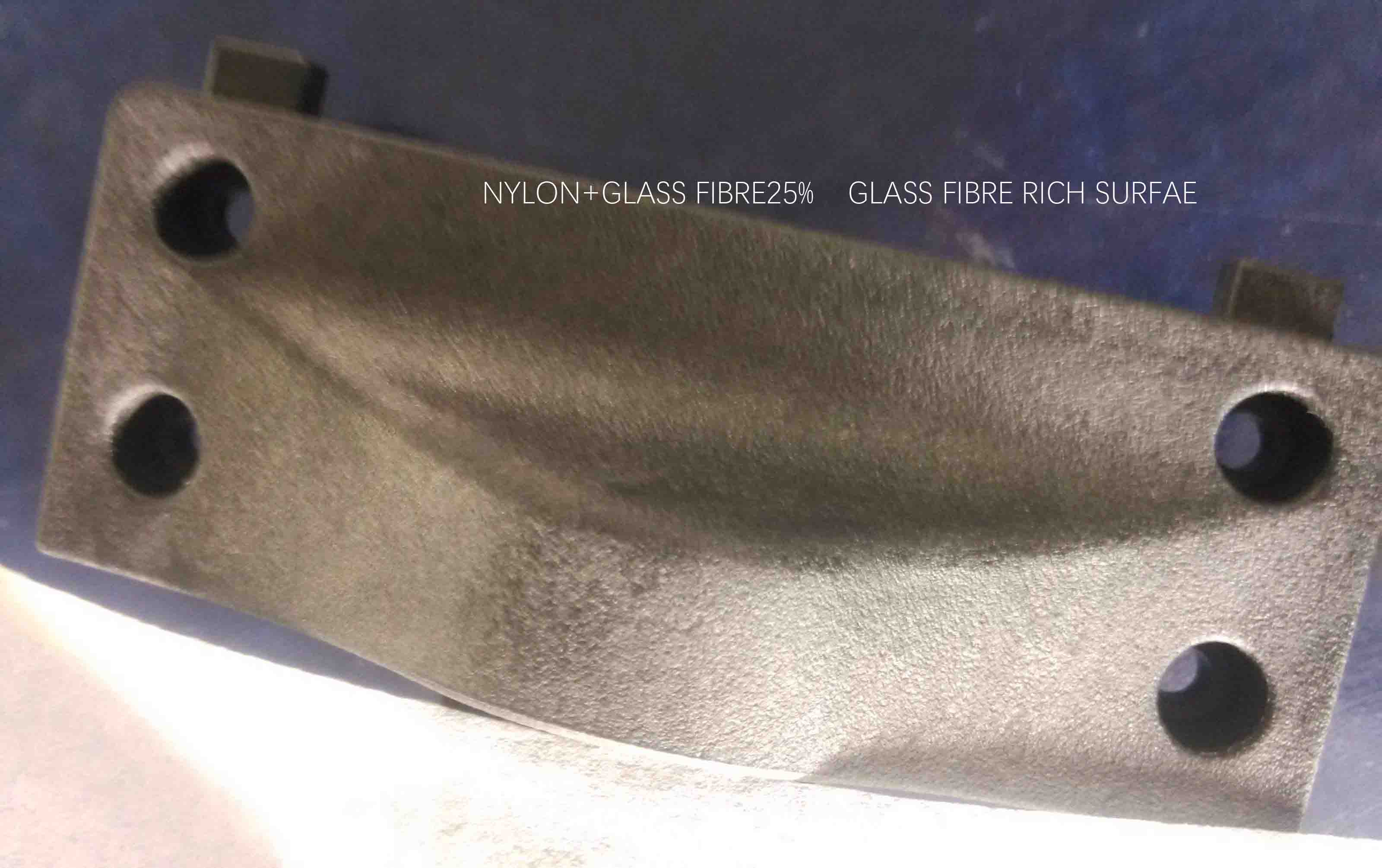 glass fibre rich surface