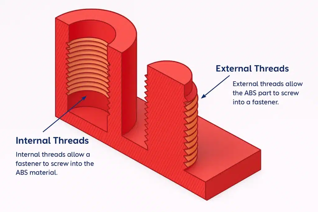 injection molding tread