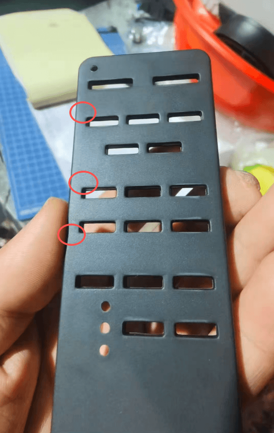 After: weld line significantly reduced after process optimization