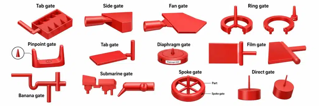 injection molding gates
