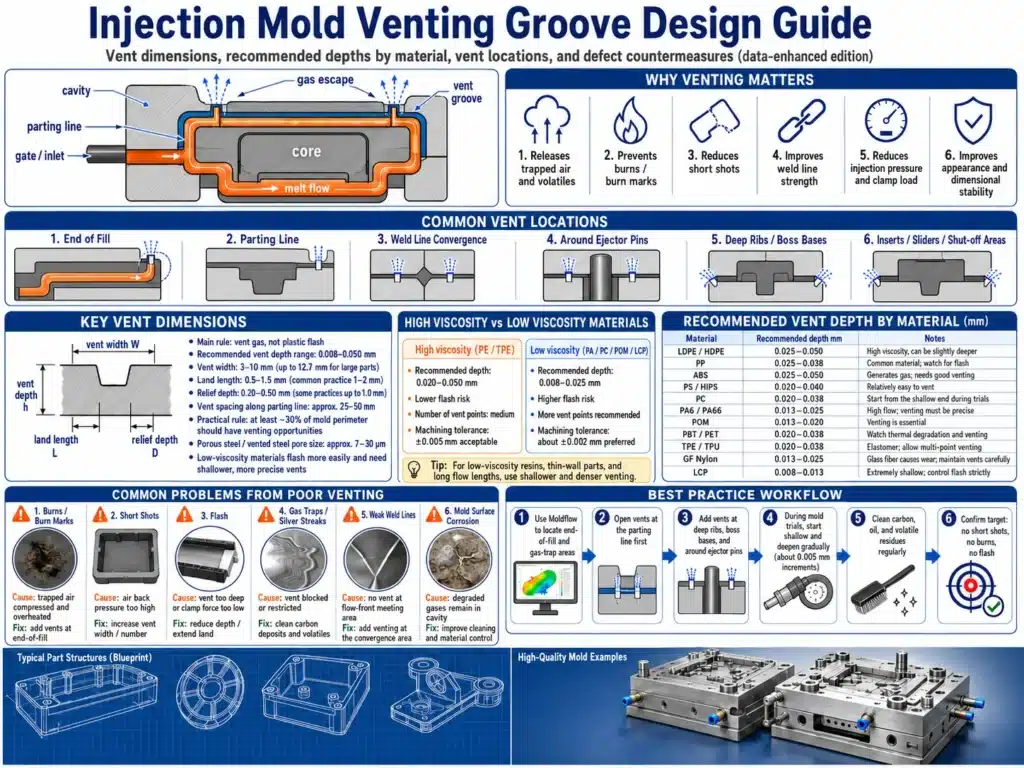 venting of injection molding