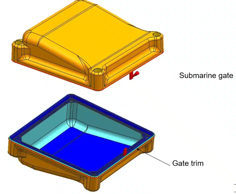 Submarine gate geometry